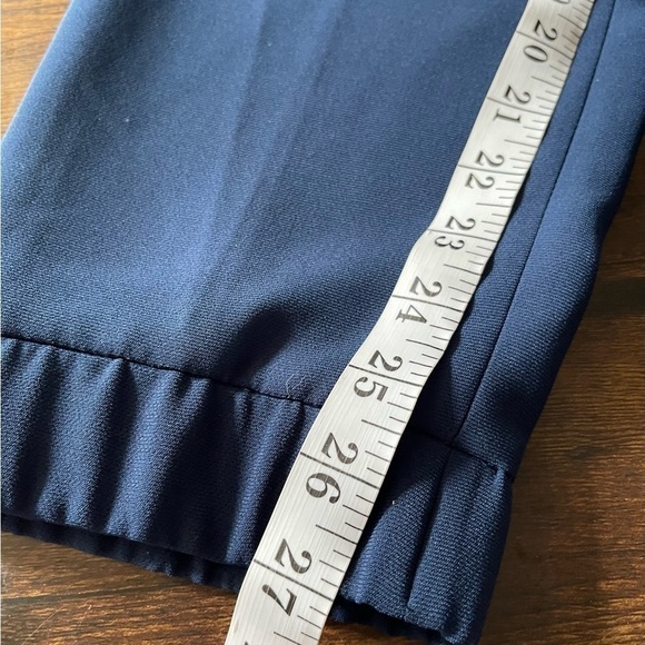 J CREW Factory Sydney Pull On Jogger Pants Size 2 Navy Blue Zip Pockets - Picture 10 of 10